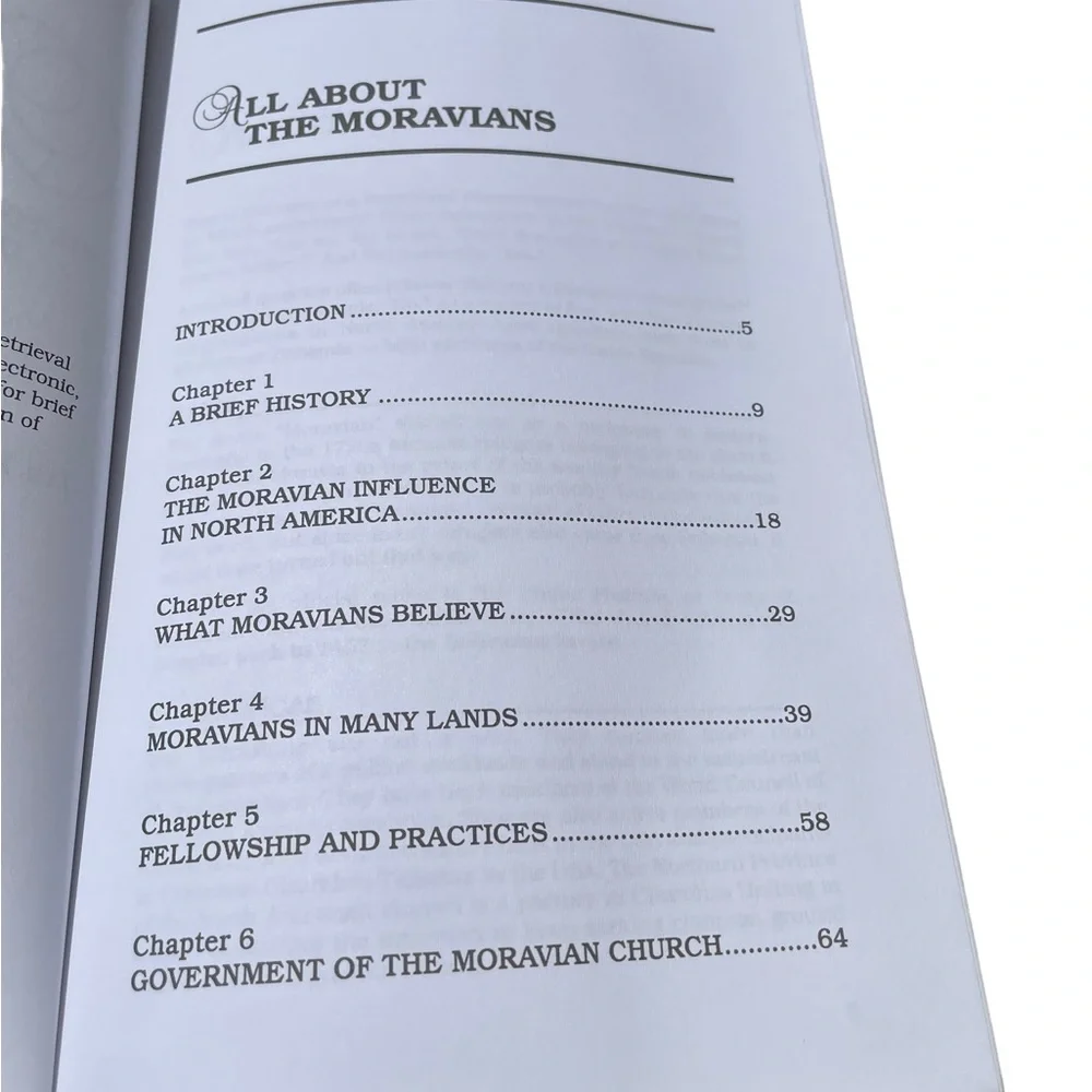 Book All About The Moravians History Beliefs & Practices of a Worldwide Church - Picture 7 of 7